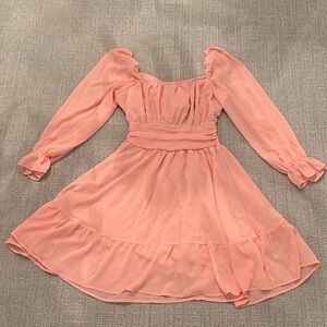 WORN ONCE Pink Flowy Dress